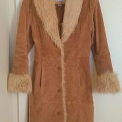 Wilson's Leather long leather coat