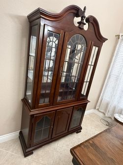 The antique buffet High: 36” inches Wide: 60” inches Deep: 18” inches