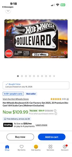 Hotwheels 2025 set