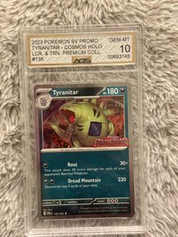 Pokemon Tyranitar Paldea Evolved AGS 10 Gem Mint