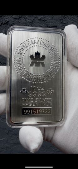10 Troy oz silver maple bar