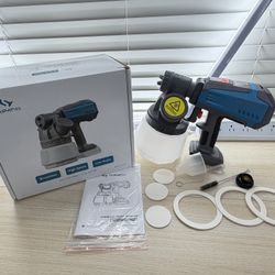 Brand New Tilswall Brushless Cordless Paint Sprayer Compatible with Dewalt 20V Battery (Battery Not Included), Easy Side-Fill, 1300ml SKU312-S1