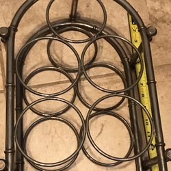 Wine Rack 5 Bottles Sturdy Attractive 15”  10”  6” Deep