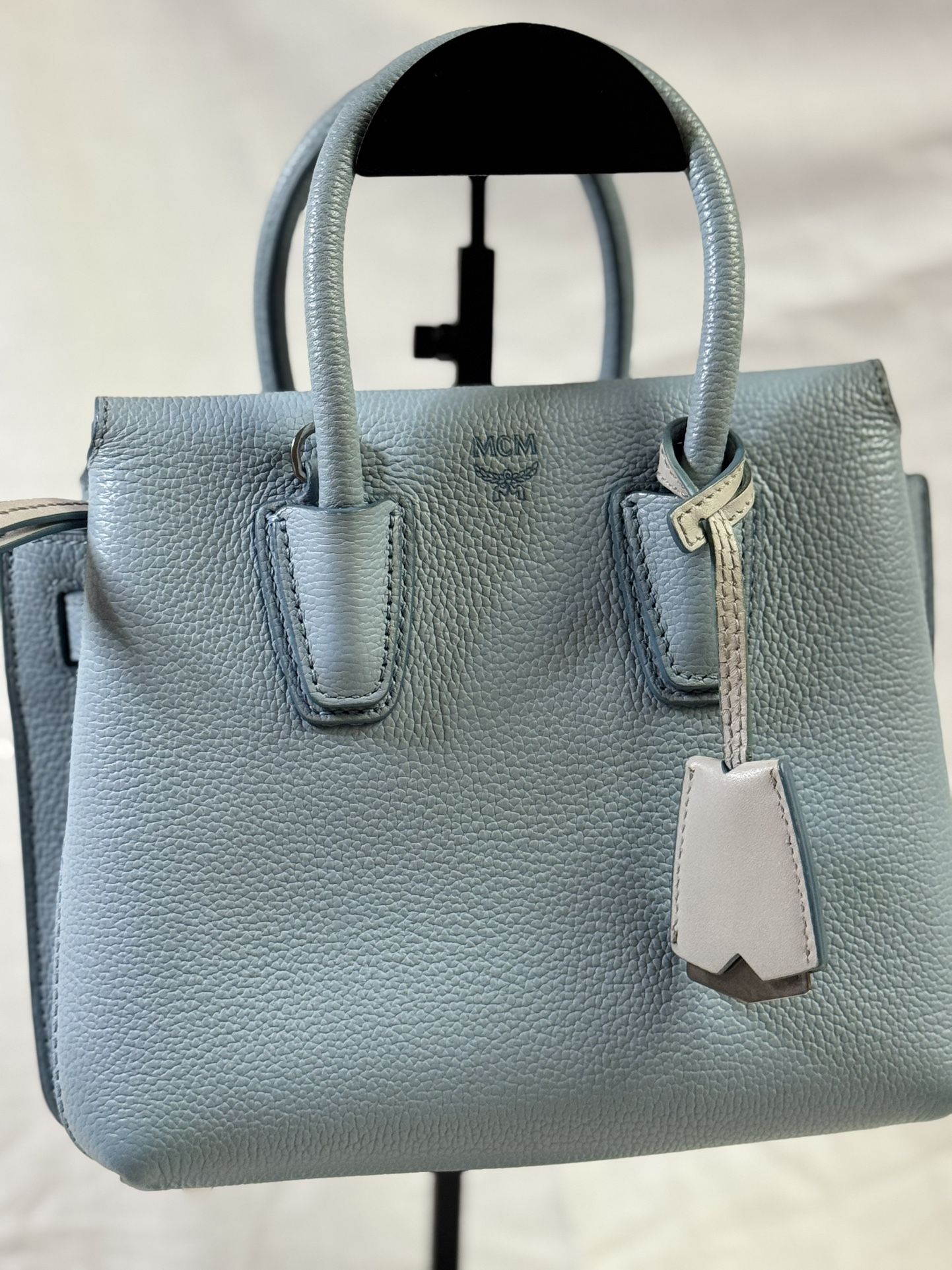 MCM Milla Mini Leather Tote Bag.