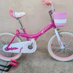 14" Girls Bike (training wheels included)