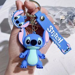 Brand New Adorable Disney Stitch Kawaii Cartoon Keychain & Backpack Pendant