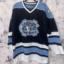 NCAA Carolina Tar Heels Jersey Hockey Y2K Vintage Colosseum Mens  Large Blue