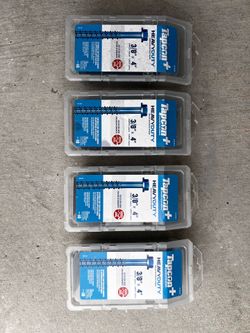 Tapcon Heavy Duty Concrete screws 3/8”x4”