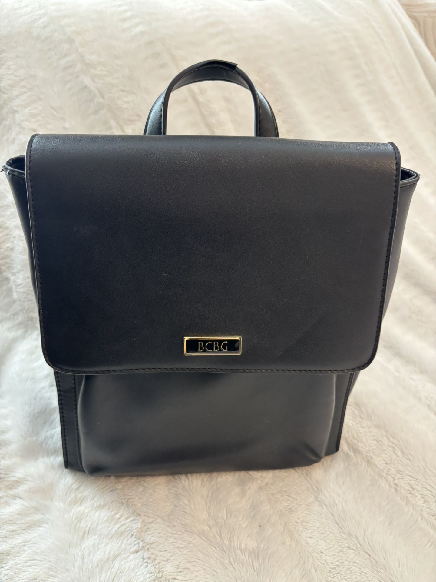 Women’s BCBG black Leather Backpack