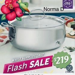 Olla de18 qts Tri-ply nueva en su caja 🌺 princess house 🌺