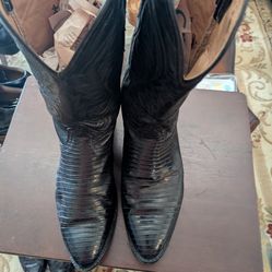 Teju Lizard Cowboy boots