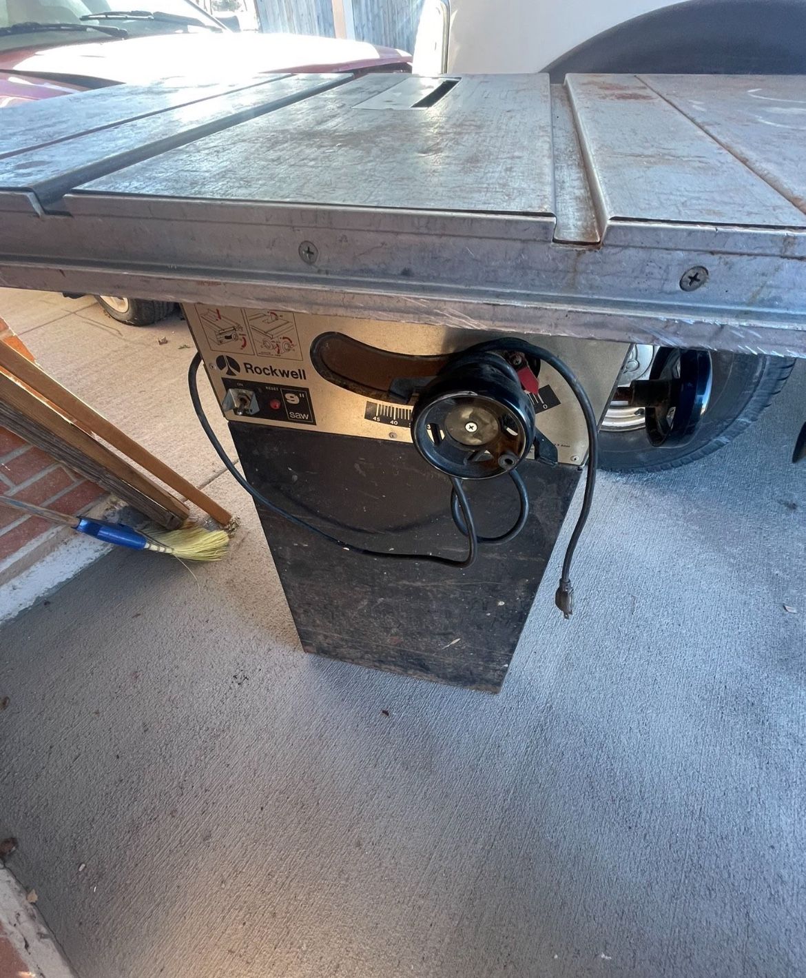 Rockwell Table Saw Tested/Works Great