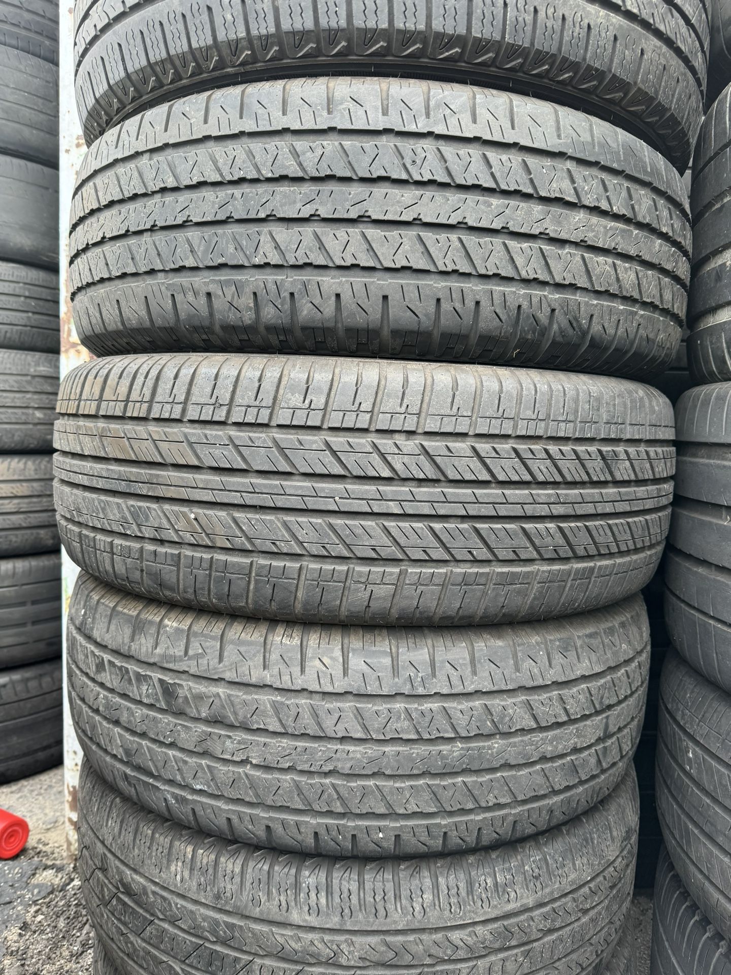(4) 225-65-17 SET OF USED TIRES FOR SALE 60% LIFE