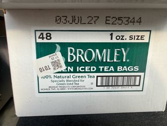 Bromley Green Iced Tea Bags – Commercial Size – 17 bags & 4 bags Numi black organic tea