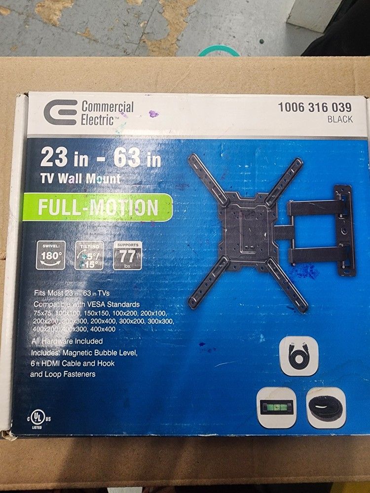 Full Motion TV Wall Mount 23inch-63inch 