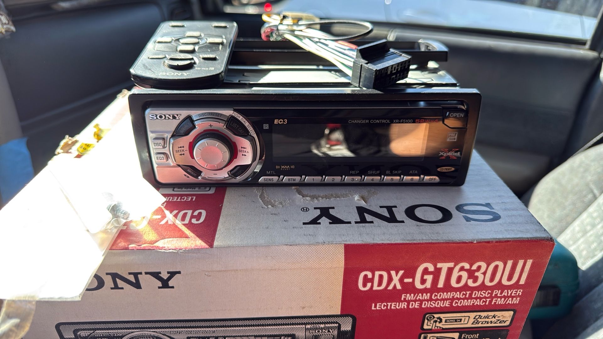 Sony Xplod Remote Control Cd Player. New In Box. Untested.