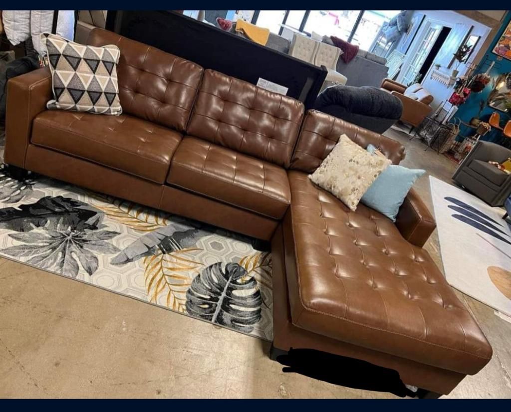 Chocolate Italian Real Leather LAF RAF Contemporary Comfort Couch Sectional 💥💥💥 Brand New 💯 Special Discount 👌 In Stock ✅