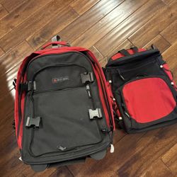 High Sierra 3 In 1 Convertible Backpack Wheeled Luggage Bag 19”
