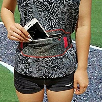 NEW ANJ OUTDOORS RED ULTRA SLIM WATERPROOF RUNNING BELT