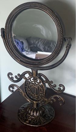 Fancy 20 inch Tall Round Mirror