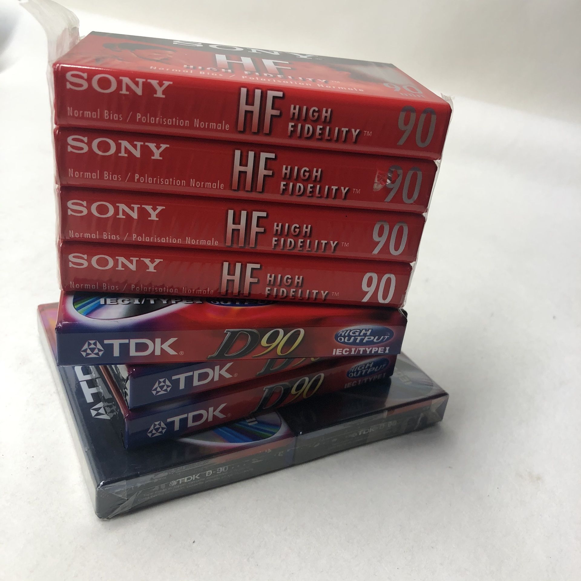 Lot Of Audio Cassettes Sony C-90HFL And TDK D-90