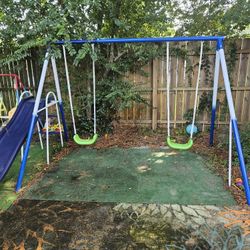 Swing Set with Slide