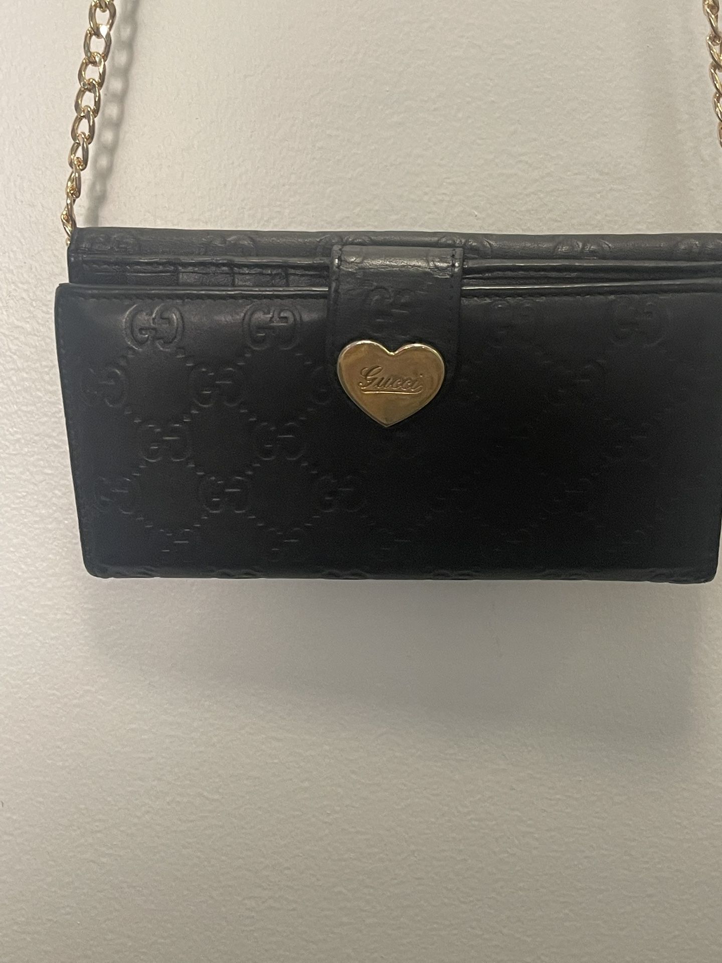 Gucci Heart Wallet With Chain