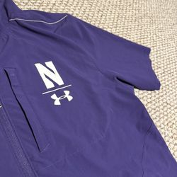Northwestern University Baseball Jacket Size Large 
