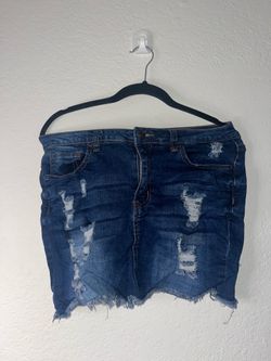 Wax Jean skirt
