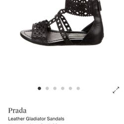 Prada Gladiator Flats - Size 8 