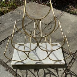6 Bottle Marble Wine Rack