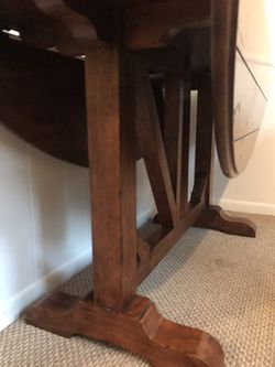 Oval Walnut dining room table