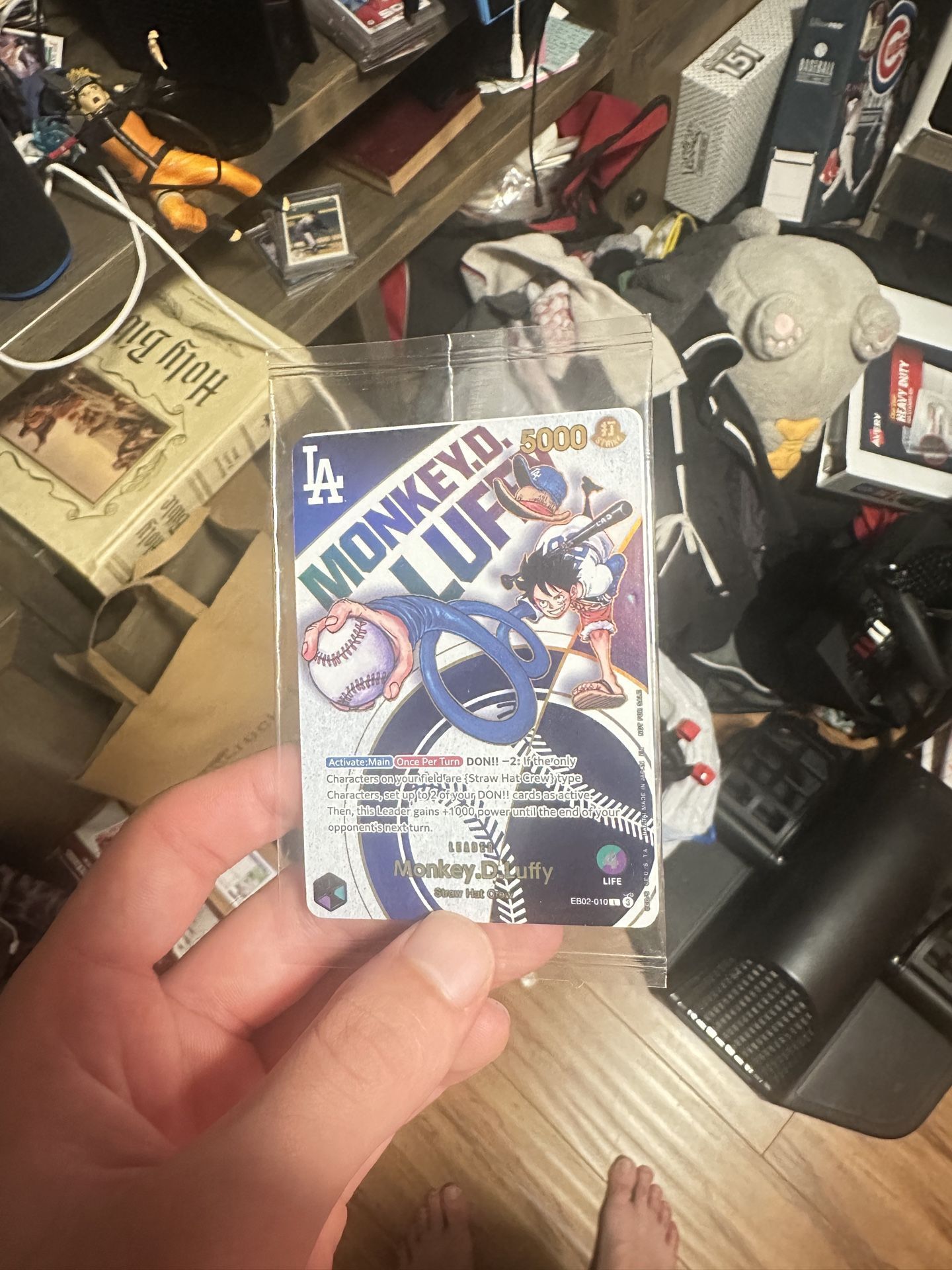 Monkey. D. Luffy LA Dodgers Promo Card