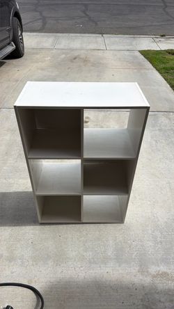 6 cube organizer white