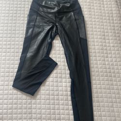 athleta faux leather leggings