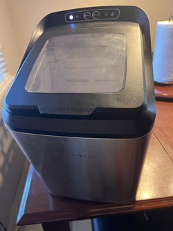 CROWNFUL Nugget Ice Maker Countertop, Makes 26lbs Crunchy ice in 24H, 3lbs  Basket at a time, Self-Cleaning Pebble Ice Machine, with Scoop and Basket