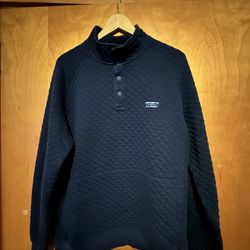 LL Bean Blue Quilted Pullover