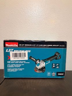 New Makita 18V LXT Brushless X-Lock Angle Grinder