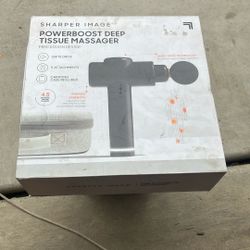 SHARPER IMAGE POWERBOOST DEEP TISSUE MASSAGER