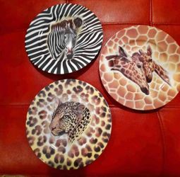 Collector's animal plates - set 3 - $45