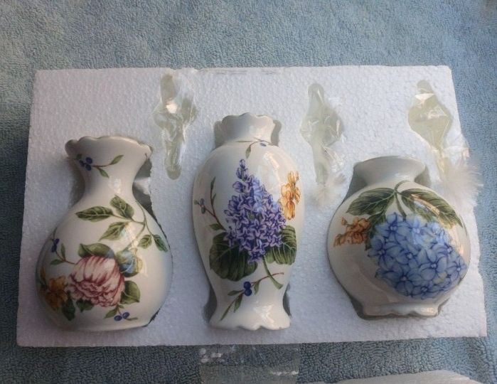 Princess House 3 Mini Oil Lamps #1474