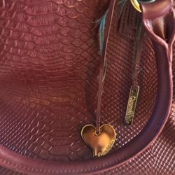Cuore & Pelle Maroon Purse