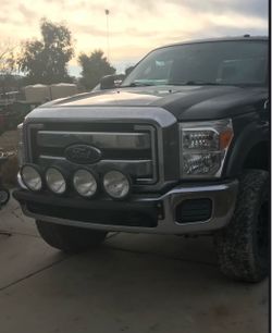 Custom built Baja style push bar/brush guard