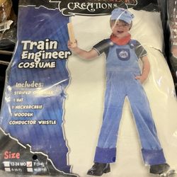 Toddler 3-4 Train Engineer Dress Up, Costume