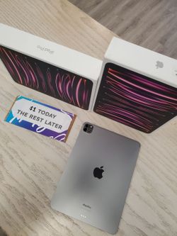 APPLE IPAD PRO 12.9IN 6TH GEN M2 CHIP 128GB 6 MONTHS WARRANTY - $5 DOWN TODAY ,  THE REST LATER 