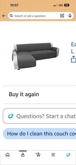 Dark grey sectional sofa cover