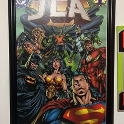 Large DC JUSTICE LEAGUE poster/ Giclée