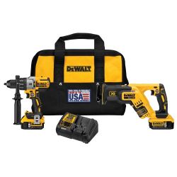 Dck294P2 DEWALT  Maxx XR Hammer drill And Reciprocating Saw Combo  +  Bag  And Batteries NEW  SEALED IN BOX. Retails For $420