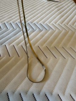 925 Gold Overlay Herringbone Necklace