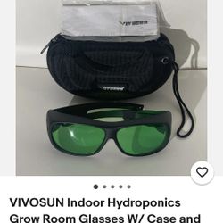 VIVOSUN HYDROPONIC GROW ROOM GLASS  W/ CASE AND LENS CLOTH